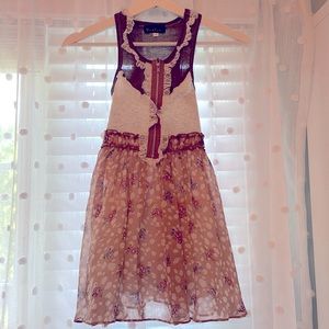 Hannah Banana Girls Dress, Size 7, Warm Colors